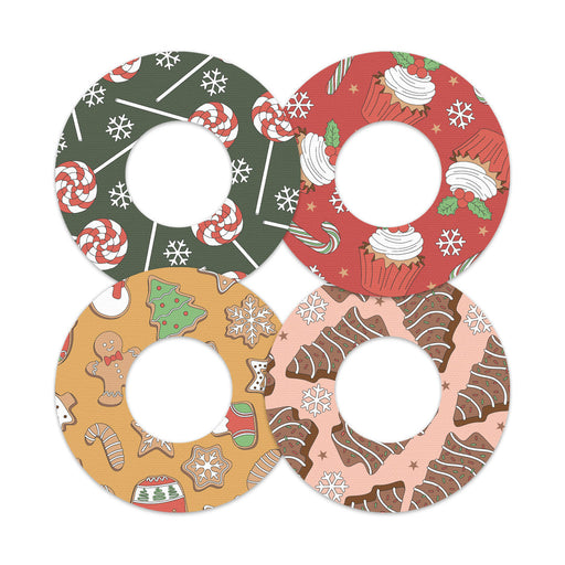 Peelz Christmas Treats Variety Freestyle Libre 2 Patch Tape - Pump Peelz Patch Medical Tape White Smoke 12-Pack Libre 2 (Set of 12 Patches),4-Pack Libre 2 (Set of 4 Patches)