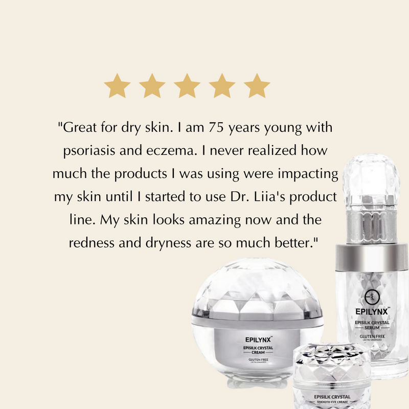 EpiLynx Wrinkle Smoothing Hydration Set for Sensitive Skin – Vegan, Gluten-Free 3-Piece Brightening & Firming Collection Face Creams Beige