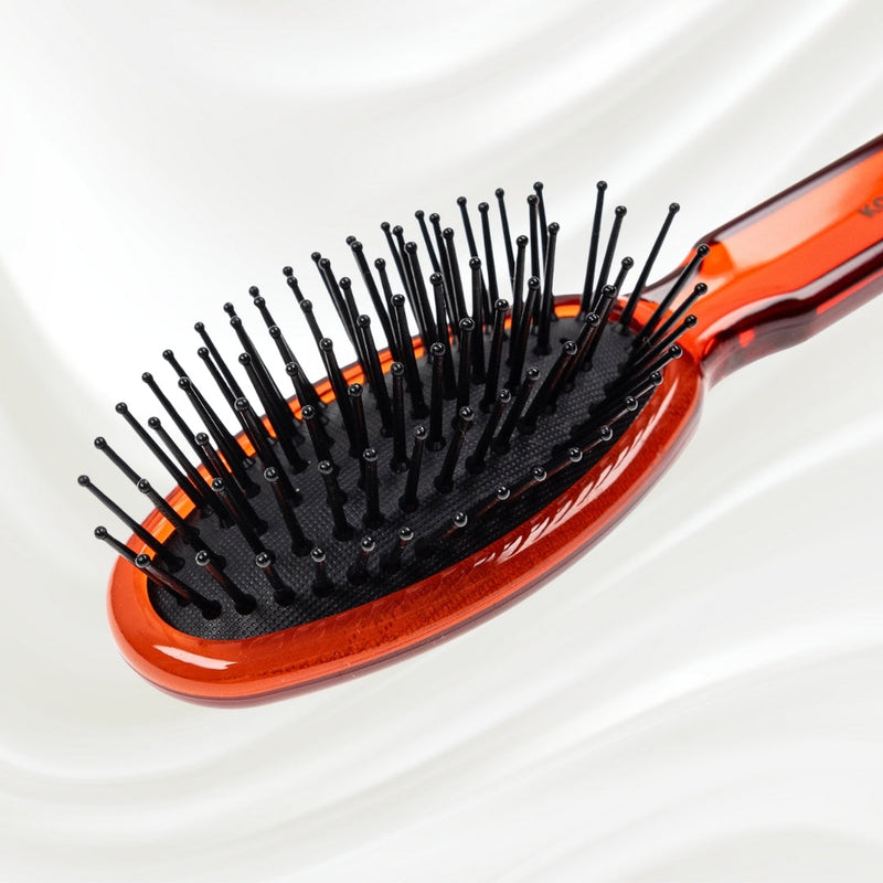 KOH-I-NOOR Beauty USA All Seasons Synthetic Pin Hair Brush - Pneumatic Cushion for Thick & Coarse Hair Hair Brush Lavender Rose pink / Large,Coral red / Large,Petroleum Blue / Large,Rose pink / Small,Coral red / Small,Petroleum Blue / Small