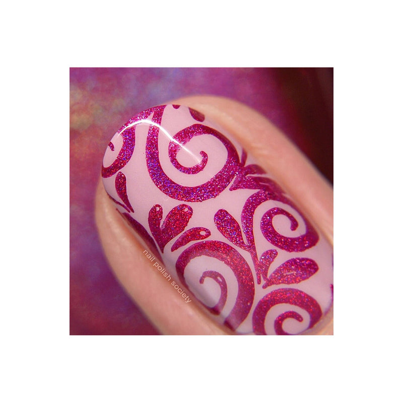 UberChic Beauty Collection 27 Stamping Plate Maroon