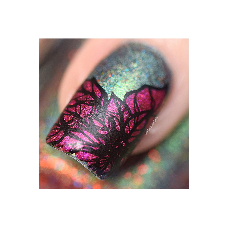 UberChic Beauty Holiday Jingle, (Christmas-03) Stamping Plate Dim Gray