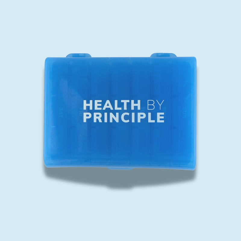 Health By Principle 3-Times-a-Day Pill Organizer Royal Blue