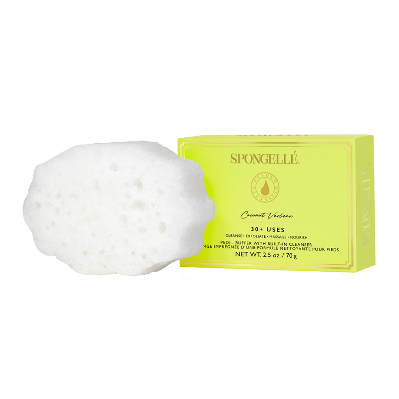 Spongellé Pedi Buffer Assorted Pack Pedi Buffer White Smoke