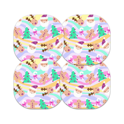 Peelz Christmas Pastel Overpatch Tape - Pump Peelz Patch Medical Tape White Smoke 12-Pack (Set of 12 Patches),4-Pack (Set of 4 Patches),1-Single (One Patch)