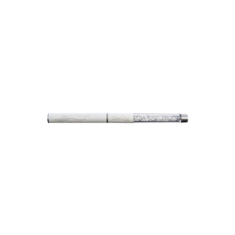 UberChic Beauty Angled Clean Up Brush - White Brushes Light Gray