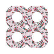 Peelz Merry Swiftmas Dexcom G7 and Stelo Patch Tape - Pump Peelz Patch Medical Tape White Smoke 12-Pack (Set of 12 Patches),4-Pack (Set of 4 Patches),1-Single (1 Single Patch)