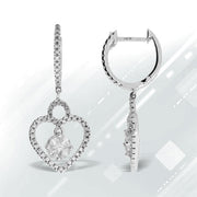 Bids.com .50ct Diamond Dangle Earrings 14KT White Gold Earrings White Smoke