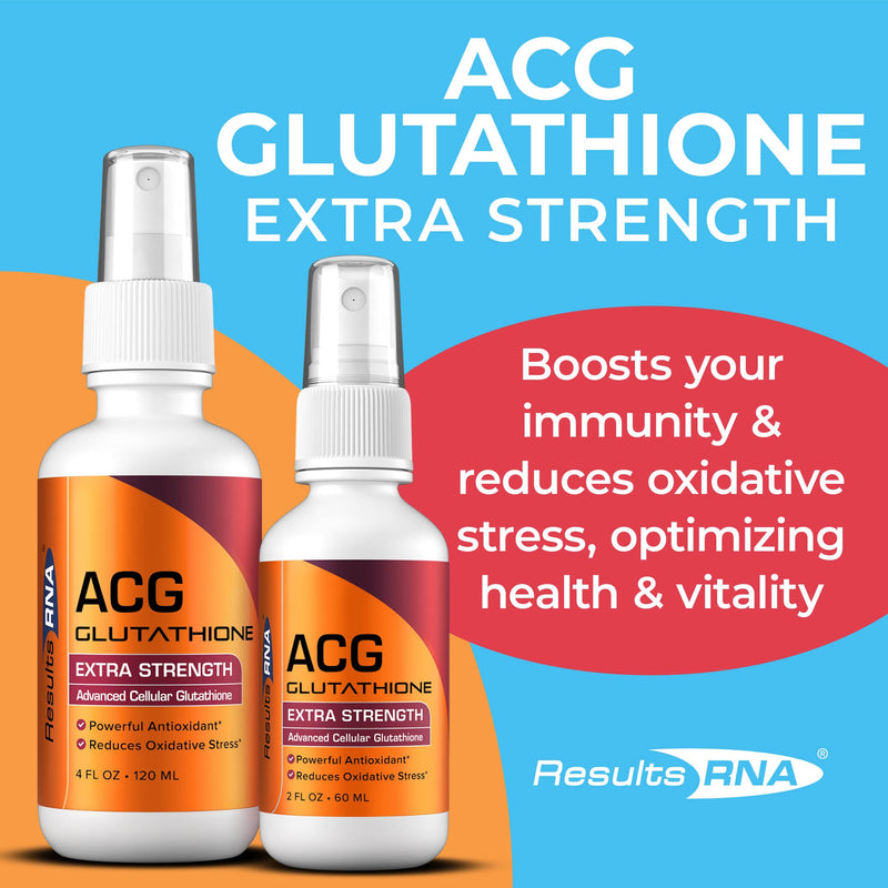 Results RNA ACG Glutathione Extra Strength Tomato 4 oz (60 Day Supply),2 oz (30 Day Supply)