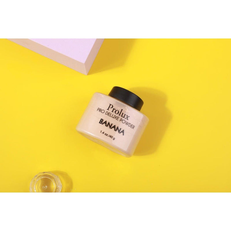 Prolux Cosmetics Pro Deluxe Powder : Banana SETTING POWDER Gold