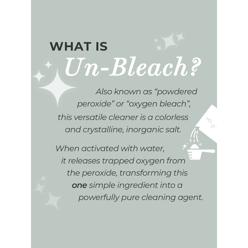Rustic Strength Un-Bleach Multi-Purpose Cleaner Gray 2 LB,5 LB,9 LB Glass Jar with Metal Cap,10 LB,20 LB,40 LB Bag-in-Box,40 LB Bucket