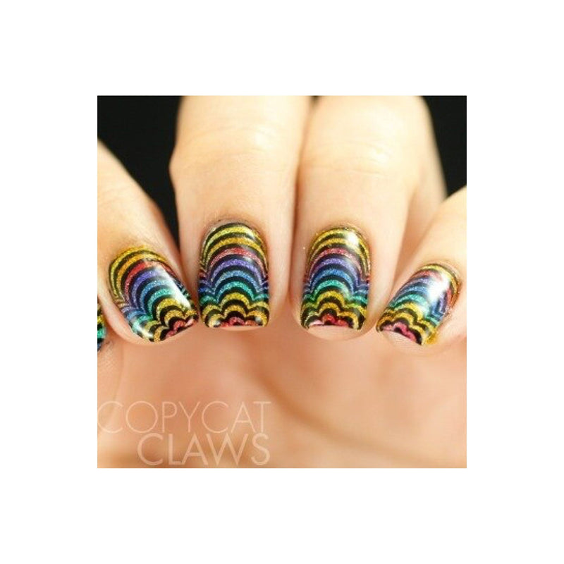UberChic Beauty Op Art Magic Stamping Plate Tan