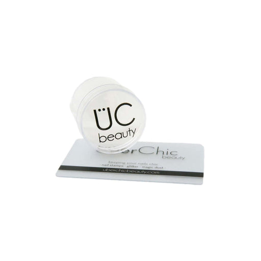 UberChic Beauty XL Clear Stamper with Clear Tall Holder Tool Light Gray