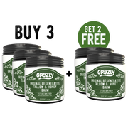 Grazly Original Tallow & Manuka Honey Balm Black With Coconut Oil / Buy 3 Get 2 Free