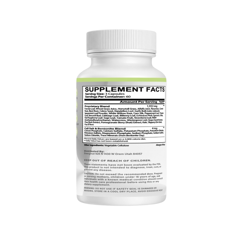 Energi Nutrition Mega Green Caps Supplement Lavender
