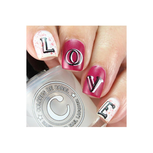 UberChic Beauty Alphabet-01 Stamping Plate Gray