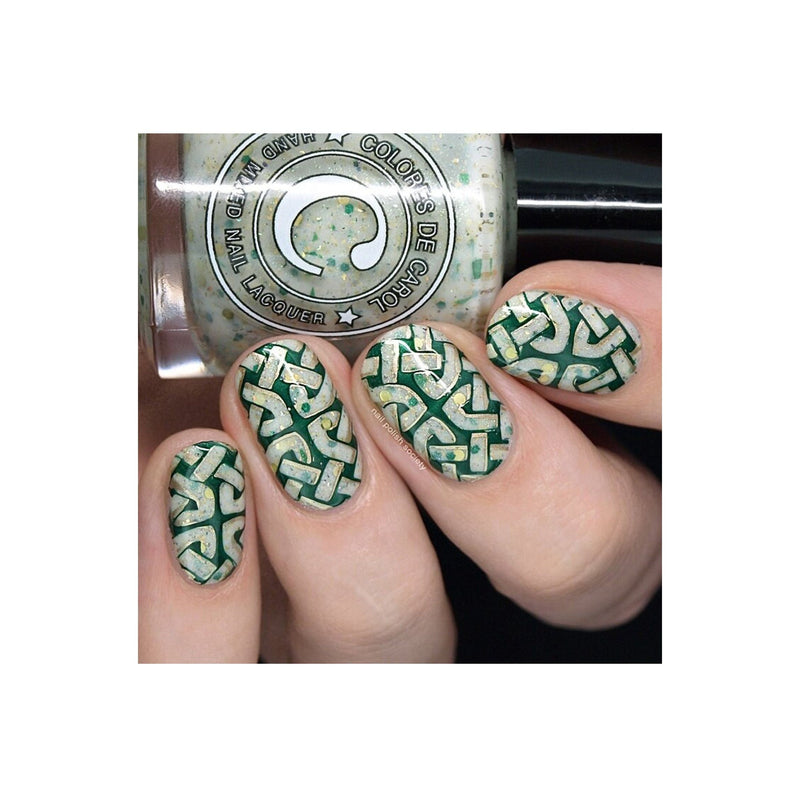 UberChic Beauty St Patrick's Day-02 Stamping Plate Rosy Brown