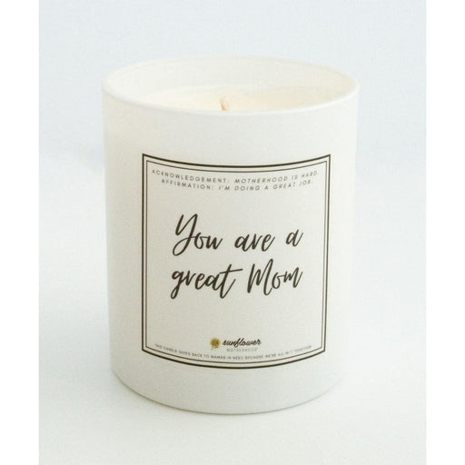 Sunflower Motherhood Great Mom Candle Candles Beige