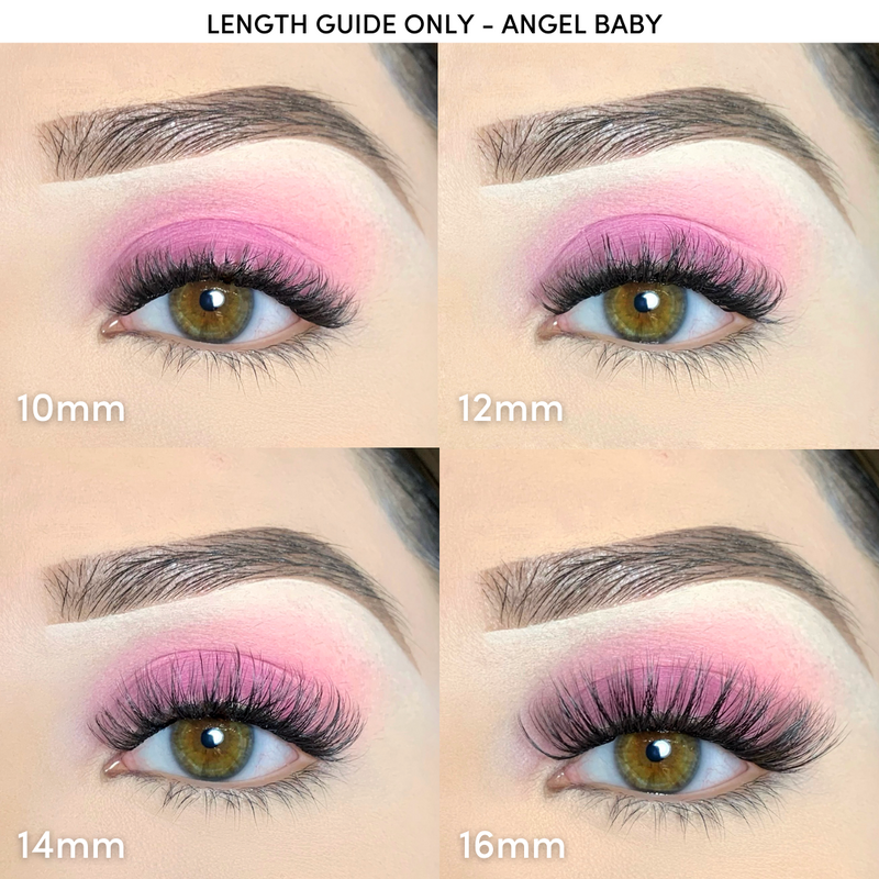 Pink Purée Angel Baby DIY Lashes Peach Puff 10mm,12mm,14mm,16mm,18mm