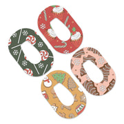 Peelz Christmas Treats Variety Dexcom G6 Patch Tape - Pump Peelz Patch Medical Tape White Smoke 12-Pack (Set of 12 Patches),4-Pack (Set of 4 Patches)