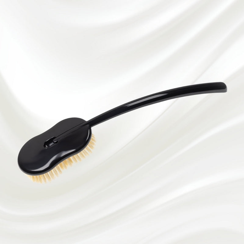KOH-I-NOOR Beauty USA Natural Bristle Shower Back Brush - Long Handle for Full Back Exfoliation (48cm) Bath & Body Brushes Lavender