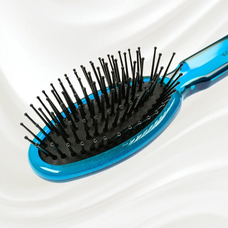 KOH-I-NOOR Beauty USA All Seasons Synthetic Pin Hair Brush - Pneumatic Cushion for Thick & Coarse Hair Hair Brush Lavender Rose pink / Large,Coral red / Large,Petroleum Blue / Large,Rose pink / Small,Coral red / Small,Petroleum Blue / Small