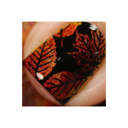 UberChic Beauty Lovely Leaves-02 Stamping Plate Black