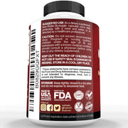 Nutrivein Nutrivein Korean Red Panax Ginseng 1600mg – Extra Strength Formula - 180 Capsules FA-51VI-YB0U White Smoke