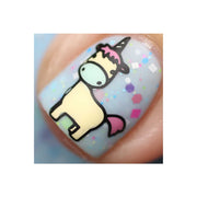 UberChic Beauty Unicorn Love Stamping Plate Gray