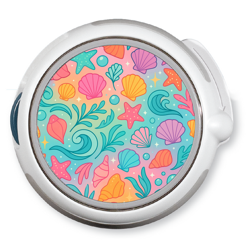 Peelz Rainbow Reef twiist™ Automated Insulin Delivery System Stickers - Pump Peelz Peelz/Stickers White Smoke