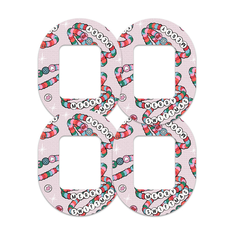 Peelz Merry Swiftmas Tandem Mobi Patch Tape - Pump Peelz Patch Medical Tape White Smoke 12-Pack (Set of 12 Patches),4-Pack (Set of 4 Patches),1-Patch (One Single Patch)