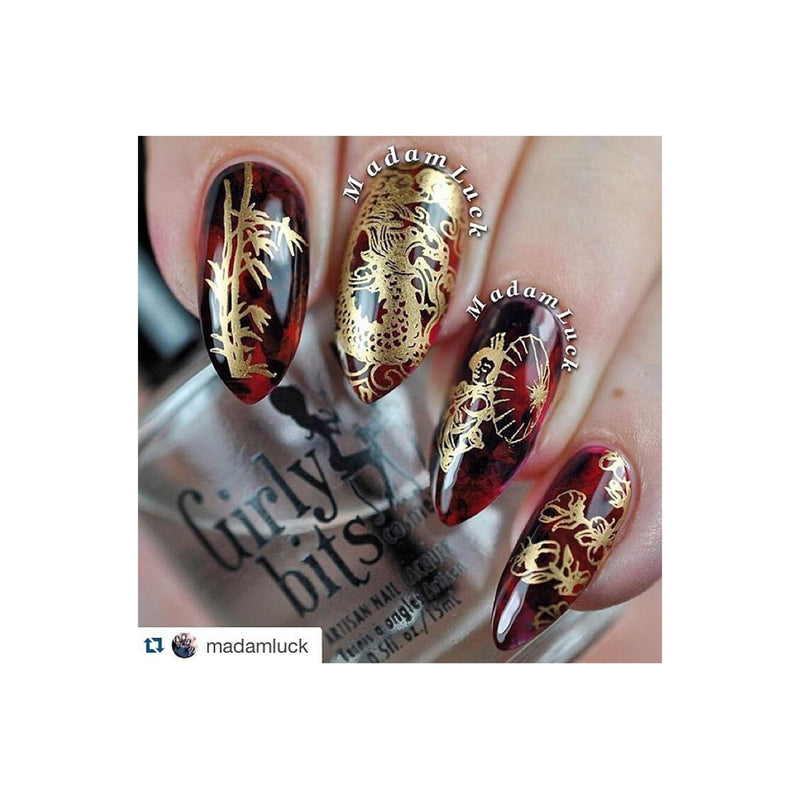 UberChic Beauty Far East-01 Stamping Plate Rosy Brown