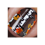 UberChic Beauty Lovely Leaves-03 Stamping Plate Dim Gray