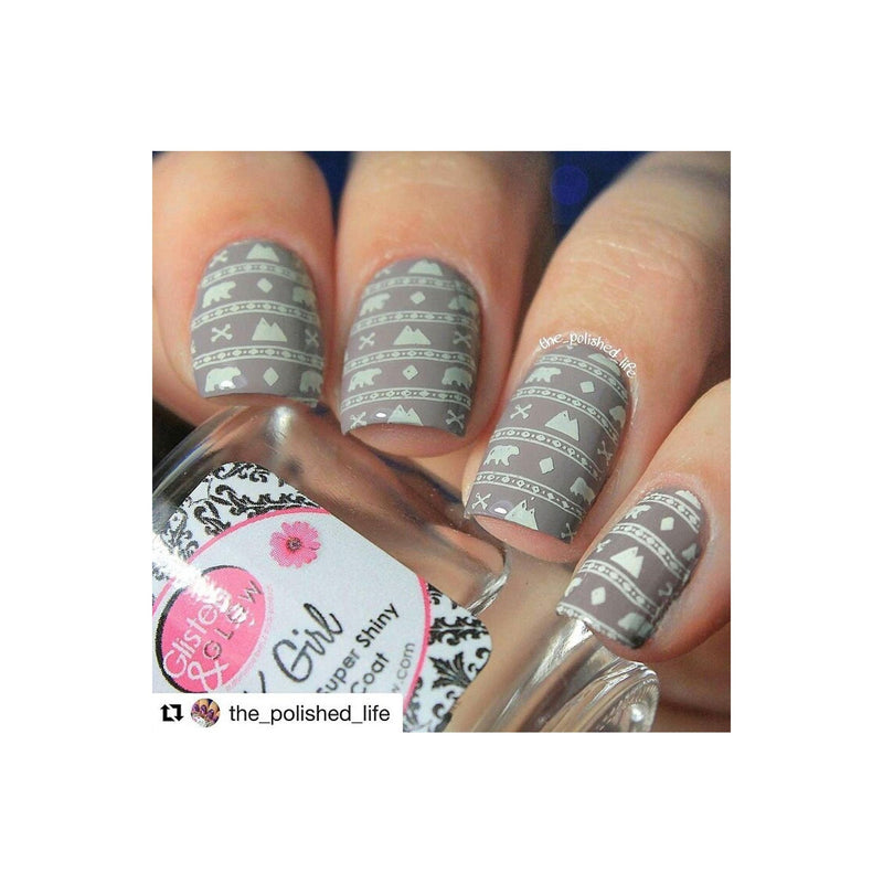 UberChic Beauty Wild West-02 Stamping Plate Rosy Brown
