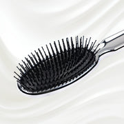 KOH-I-NOOR Beauty USA Metallic Pneumatic Oval Synthetic Pin Hairbrush Hair Brush White Smoke Chrome / Small,Gold / Small,Chrome / Large,Gold / Large