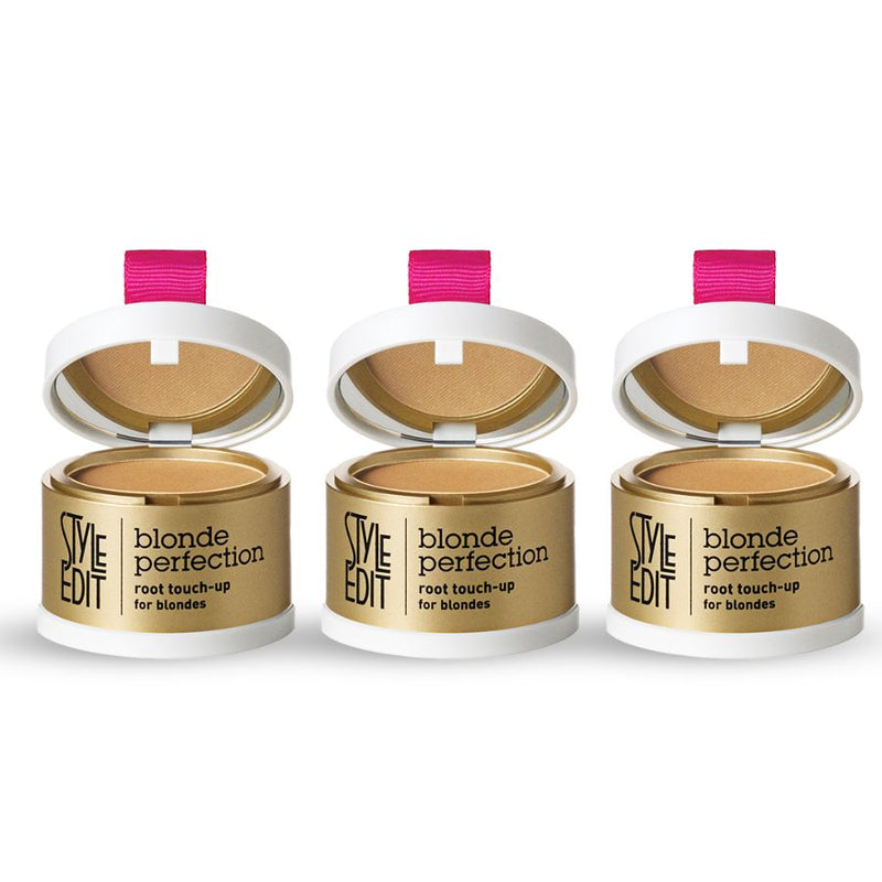 Style Edit Blonde Perfection Root Touch-Up Powder Powder White Smoke Dark Blonde / Pack of 3
