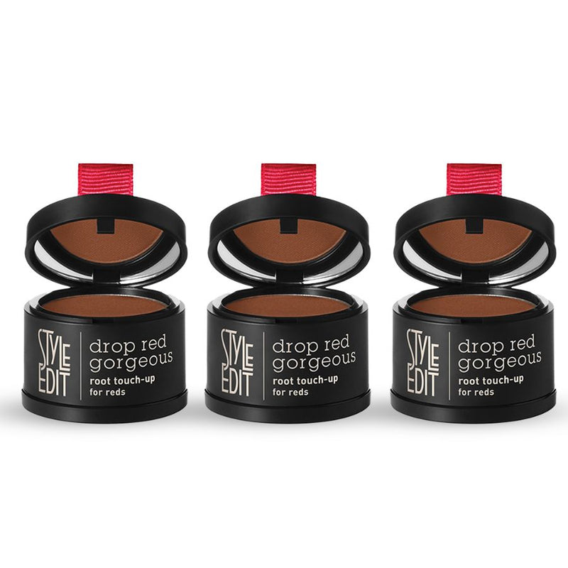 Style Edit Drop Red Gorgeous Root Touch-Up Powder Powder White Smoke Medium Red / Pack of 3