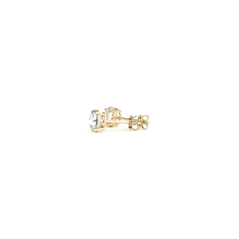 Bids.com 1/2 cttw Lab Grown Round Diamond Stud Earrings 14k Yellow Gold (G/VS2) Earrings White Smoke Yellow Gold