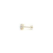 Bids.com 1/2 cttw Lab Grown Round Diamond Stud Earrings 14k Yellow Gold (G/VS2) Earrings White Smoke Yellow Gold