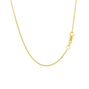 Bids.com 14k Yellow Gold Diamond Cut Rolo Chain 1.1mm Necklaces White Smoke 16 / Yellow Gold,18 / Yellow Gold,20 / Yellow Gold