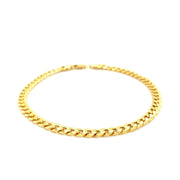 Bids.com 10k Yellow Gold Miami Cuban Semi Solid Bracelet (4.50 mm) Bracelets White Smoke 8.5 / Yellow Gold