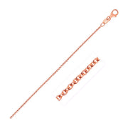 Bids.com 14k Rose Gold Round Cable Link Chain (1.25 mm) Necklaces White Smoke 16 / Rose Gold,18 / Rose Gold,20 / Rose Gold