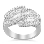 Bids.com 14K White Gold Diamond Cocktail Ring Band (1 3/4 Cttw, H-I Color, SI2-I1 Clarity) - Size 6-1/2 Rings White Smoke 8 / White.Gold,7 / White.Gold,6.5 / White.Gold
