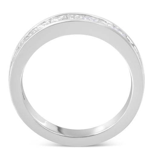 Bids.com Women's 18K White Gold Princess Cut Diamond Band Ring (1 Cttw, G-H Color, SI1-SI2 Clarity) - Size 6 Rings White Smoke 7.5 / White.Gold,7 / White.Gold,6.75 / White.Gold,6 / White.Gold