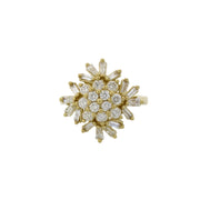 Bids.com 1.00ct Diamond Ring 10KT Yellow Gold Rings White Smoke 7