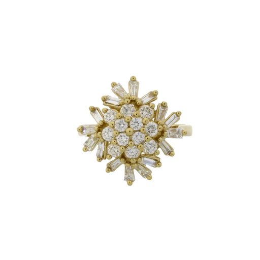 Bids.com 1.00ct Diamond Ring 10KT Yellow Gold Rings White Smoke 7