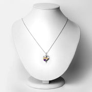 Bids.com 0.48 Carat Genuine Amethyst and Black Spinel .925 Sterling Silver Pendant Pendants White Smoke size 18.00
