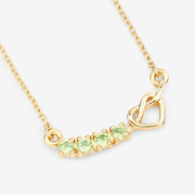 Bids.com 0.28 Carat Genuine Peridot .925 Sterling Silver Necklace Necklaces White Smoke size 18.00