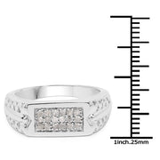 Bids.com 0.27 Carat Genuine White Diamond .925 Sterling Silver Ring Rings White Smoke size 9.00,size 6.00,size 7.00,size 8.00