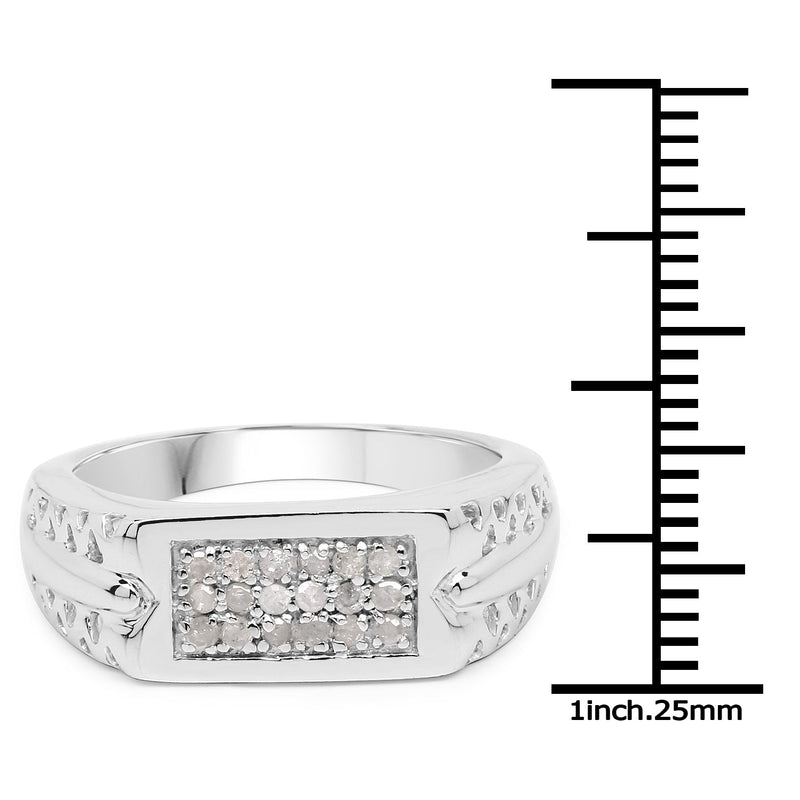 Bids.com 0.27 Carat Genuine White Diamond .925 Sterling Silver Ring Rings White Smoke size 9.00,size 6.00,size 7.00,size 8.00