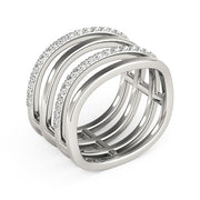 Bids.com 14k White Gold Multiple Band Design Ring with Diamonds (3/8 cttw) Rings White Smoke 3 / White Gold,3.5 / White Gold,4 / White Gold,4.5 / White Gold,5 / White Gold,5.5 / White Gold,6 / White Gold,6.5 / White Gold,7 / White Gold,7.5 / White Gold,8 / White Gold,8.5 / White Gold,9 / White Gold,10 / White Gold
